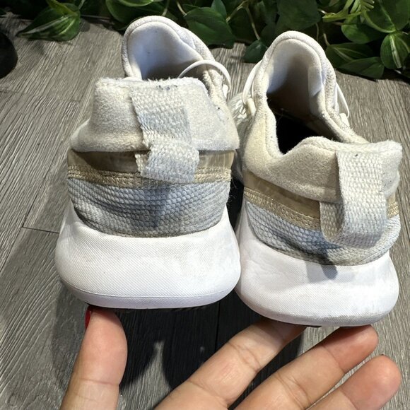 Nike Free RN 5.0 White Running Shoes with Red Swoosh Size 7.5 CZ1884-101 - Picture 6 of 12